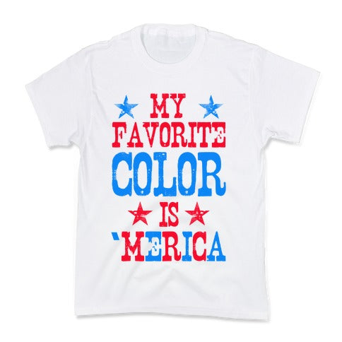My Favorite Color is 'Merica! Kid's Tee